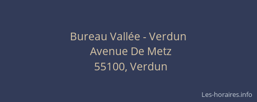 Bureau Vallée - Verdun
