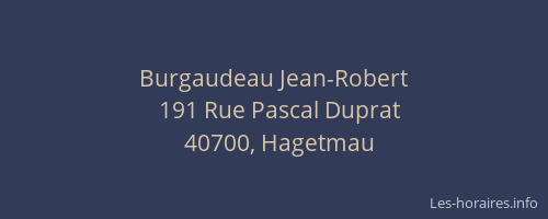 Burgaudeau Jean-Robert