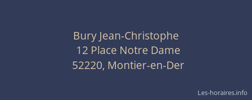 Bury Jean-Christophe