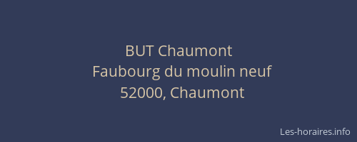 BUT Chaumont