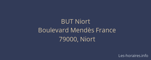 BUT Niort