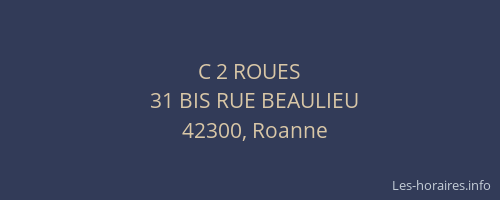 C 2 ROUES