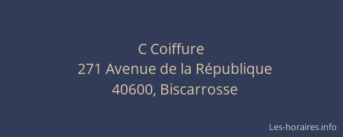 C Coiffure