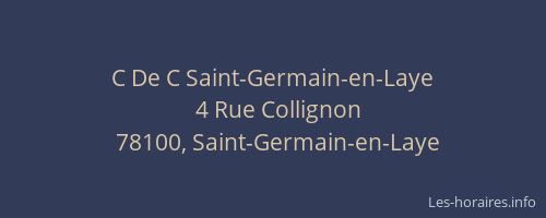 C De C Saint-Germain-en-Laye