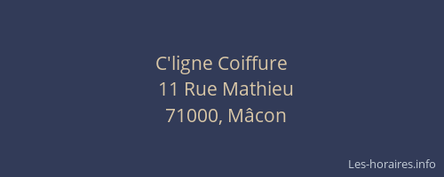 C'ligne Coiffure