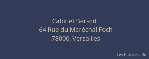 Cabinet Bérard