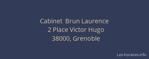 Cabinet  Brun Laurence
