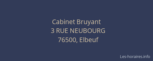 Cabinet Bruyant