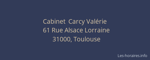 Cabinet  Carcy Valérie