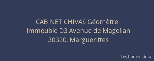 CABINET CHIVAS Géomètre