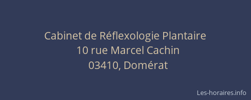 Cabinet de Réflexologie Plantaire