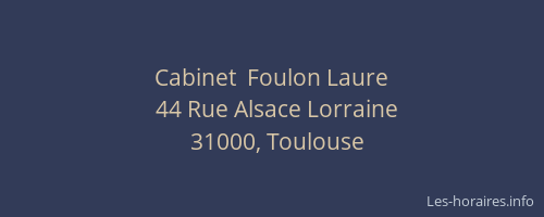 Cabinet  Foulon Laure