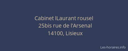 Cabinet lLaurant rousel