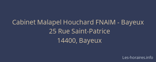 Cabinet Malapel Houchard FNAIM - Bayeux