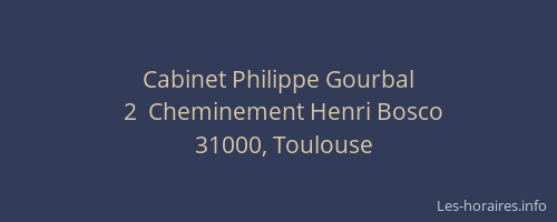 Cabinet Philippe Gourbal