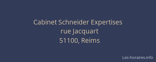 Cabinet Schneider Expertises