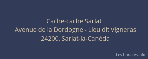 Cache-cache Sarlat