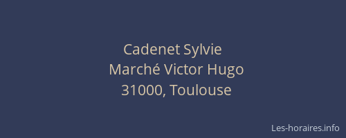 Cadenet Sylvie