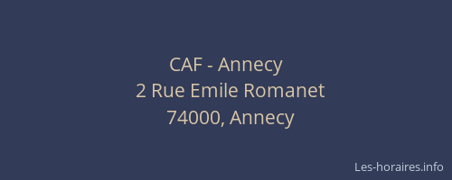 CAF - Annecy
