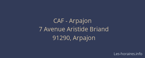 CAF - Arpajon