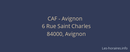 CAF - Avignon