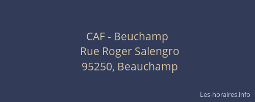 CAF - Beuchamp