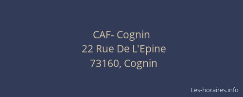 CAF- Cognin