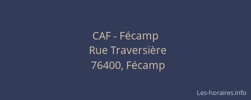 CAF - Fécamp