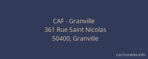 CAF - Granville