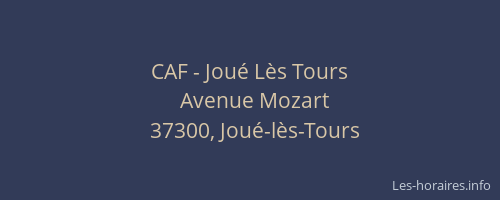 CAF - Joué Lès Tours