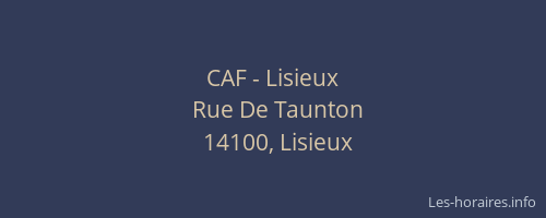 CAF - Lisieux