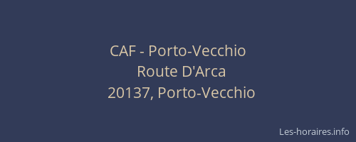 CAF - Porto-Vecchio