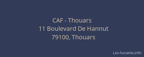 CAF - Thouars