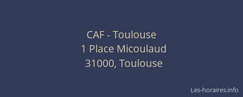 CAF - Toulouse