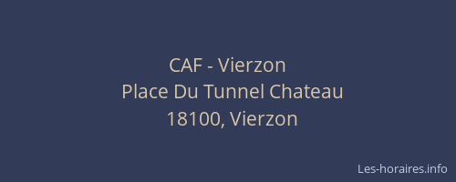 CAF - Vierzon