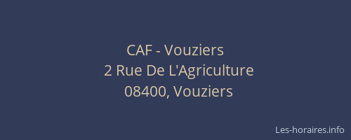 CAF - Vouziers