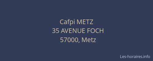 Cafpi METZ