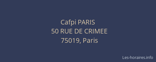 Cafpi PARIS