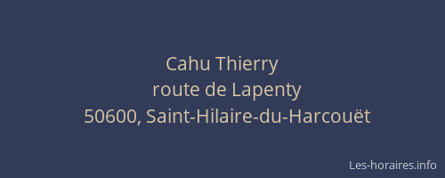 Cahu Thierry