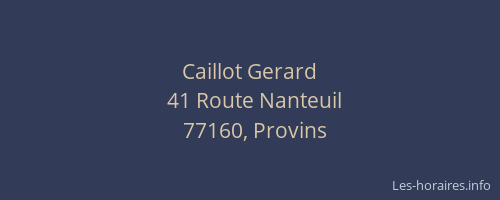 Caillot Gerard