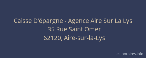 Caisse D'épargne - Agence Aire Sur La Lys