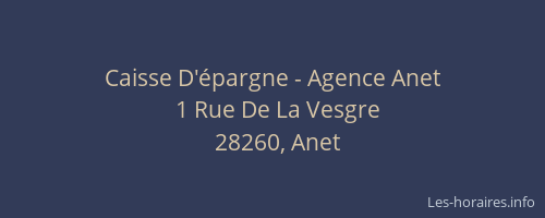 Caisse D'épargne - Agence Anet