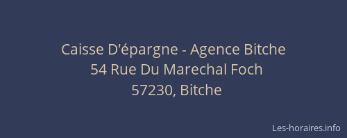 Caisse D'épargne - Agence Bitche