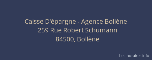Caisse D'épargne - Agence Bollène