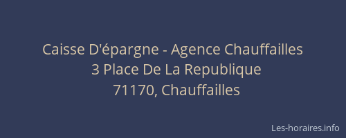 Caisse D'épargne - Agence Chauffailles