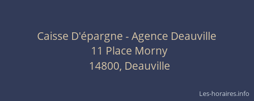 Caisse D'épargne - Agence Deauville