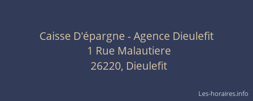 Caisse D'épargne - Agence Dieulefit