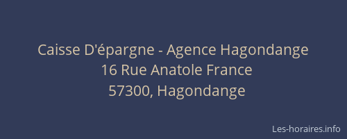 Caisse D'épargne - Agence Hagondange