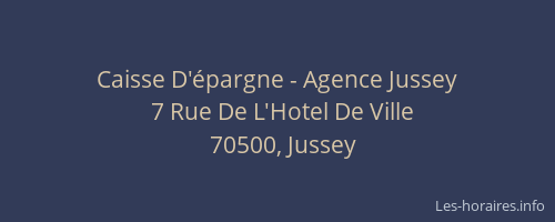 Caisse D'épargne - Agence Jussey