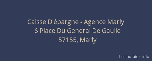 Caisse D'épargne - Agence Marly